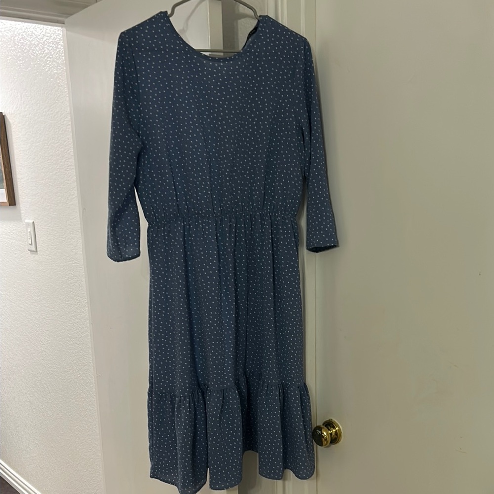 Blue Polka Dot Dress